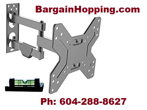 17-44" Full Motion Swivel Tilt Tv Wall Mount Bracket